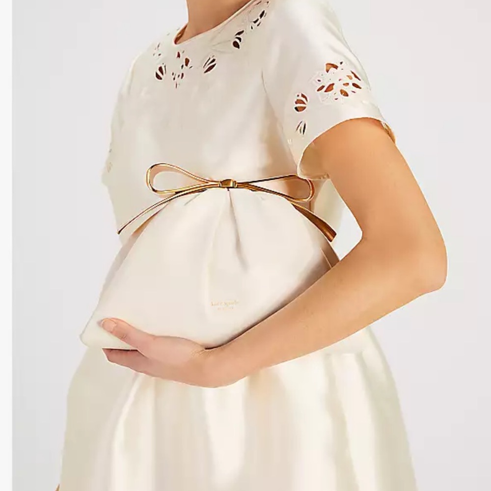 Kate spade bow frame clutch